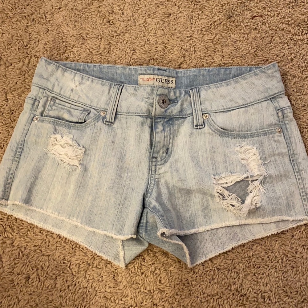 Light Blue Guess Size 27 Shorts